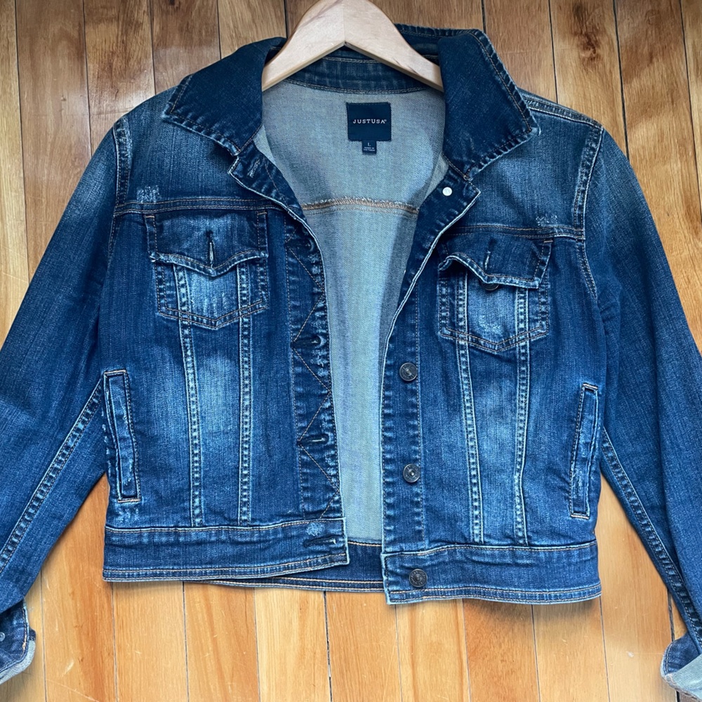 Just USA Cropped Jean Jacket.